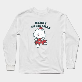 MERRY CHRISTMAS KITTEN Long Sleeve T-Shirt